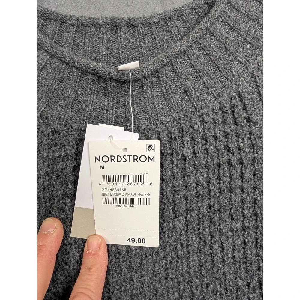 Nordstrom Women's Sweater Dress‎ Gray Medium Charcoal Heather